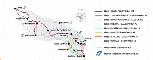Train Station Morciano - Barbarano - Castrignano - Giuliano